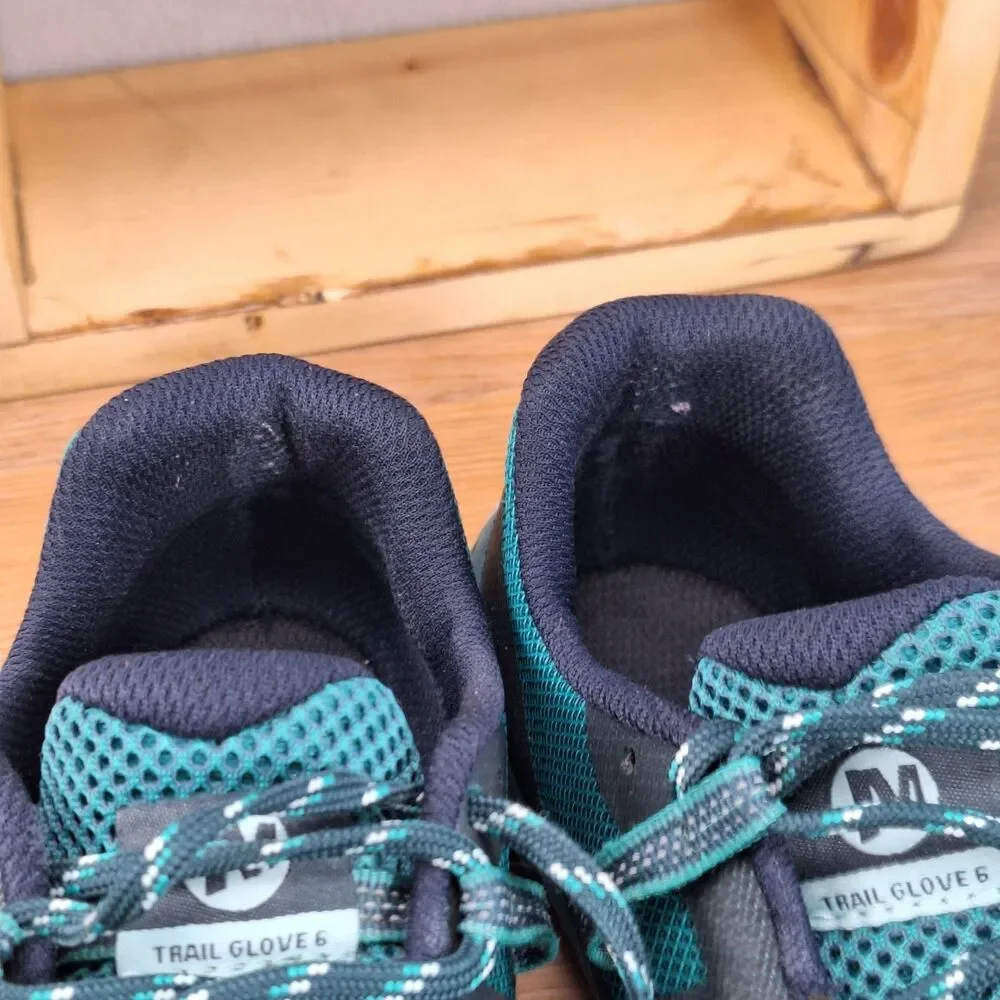Merrell Trail Glove 6 Womens 9 EU 40 Barefoot Sneakers Teal Blue Mesh Minimalist
